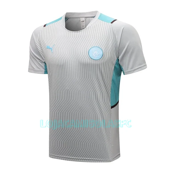 Camisolas de Treino Manchester City Homem 2022/23 Cinza Claro