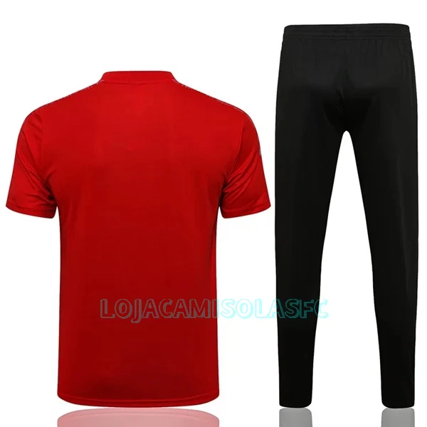 Camisolas de Treino Manchester United Champions League Homem 2022/23 Branca Vermelha