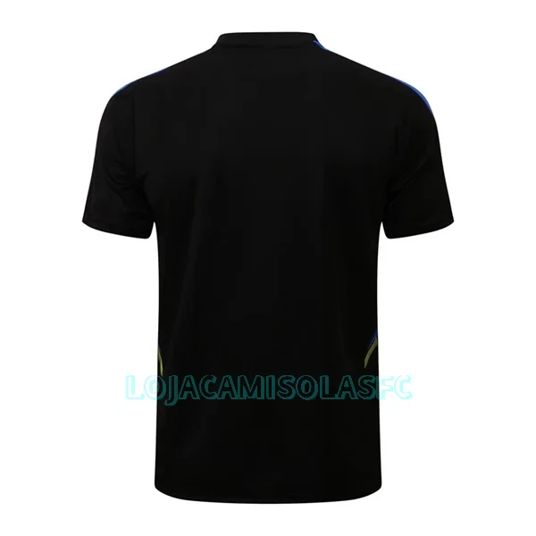 Camisolas de Treino Manchester United Champions League Homem 2022/23 Preto Amarelo