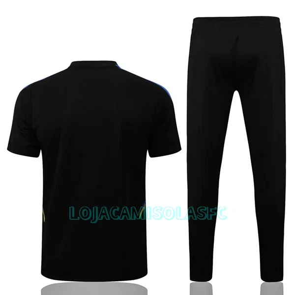Camisolas de Treino Manchester United Champions League Homem 2022/23 Preto Amarelo
