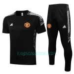 Camisolas de Treino Manchester United Champions League Homem 2022/23 Preto Branco
