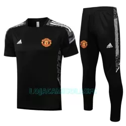 Camisolas de Treino Manchester United Champions League Homem 2022/23 Preto Branco Camisolas de Treino Manchester United Champions League Homem 2022/23 Preto Branco