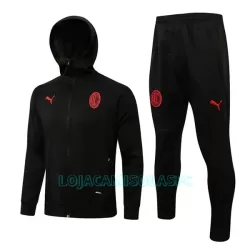 Casaco Capuz Treino AC Milan Homem 2022/23 Preta Casaco Capuz Treino AC Milan Homem 2022/23 Preta