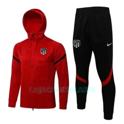 Casaco Capuz Treino Atlético Madrid Homem 2022/23 Vermelha Casaco Capuz Treino Atlético Madrid Homem 2022/23 Vermelha
