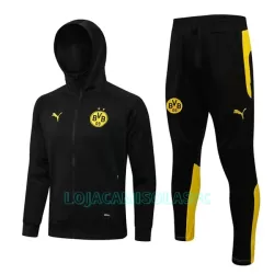 Casaco Capuz Treino BVB Borussia Dortmund Homem 2022/23 Preta Casaco Capuz Treino BVB Borussia Dortmund Homem 2022/23 Preta