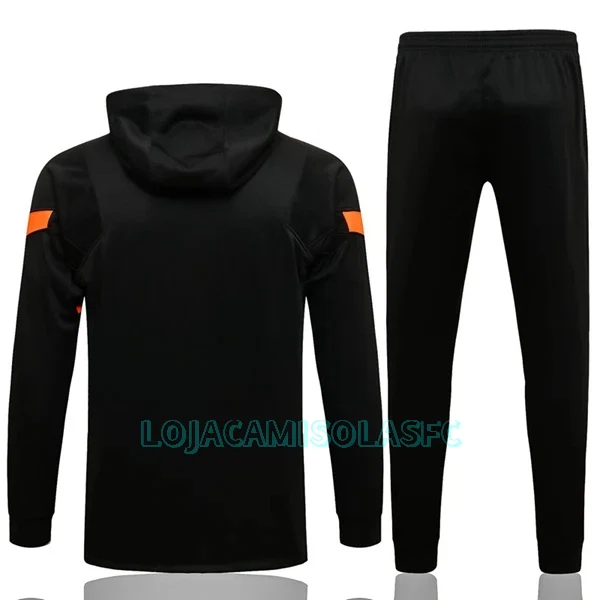 Casaco Capuz Treino Chelsea Homem 2022/23 Preto Laranja