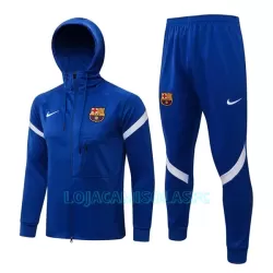 Casaco Capuz Treino FC Barcelona Homem 2022/23 Azul Casaco Capuz Treino FC Barcelona Homem 2022/23 Azul