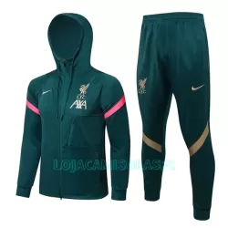 Casaco Capuz Treino Liverpool Homem 2022/23 Verde Casaco Capuz Treino Liverpool Homem 2022/23 Verde