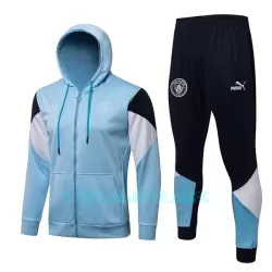Casaco Capuz Treino Manchester City Homem 2022/23 Azul Claro Casaco Capuz Treino Manchester City Homem 2022/23 Azul Claro