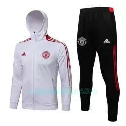 Casaco Capuz Treino Manchester United Homem 2022/23 Branca Vermelha Casaco Capuz Treino Manchester United Homem 2022/23 Branca Vermelha