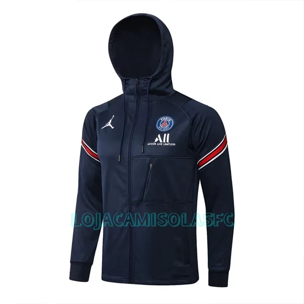 Casaco Capuz Treino Paris Saint-Germain Homem 2022/23 Azul