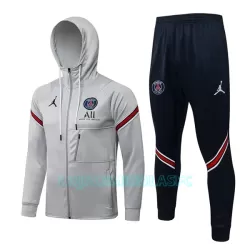 Casaco Capuz Treino Paris Saint-Germain Homem 2022/23 Cinza Claro Casaco Capuz Treino Paris Saint-Germain Homem 2022/23 Cinza Claro