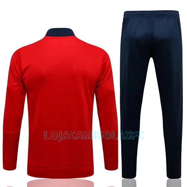 Casaco de Treino Conjunto Arsenal Homem 2022/23 Azul Vermelho
