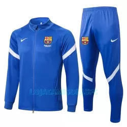 Casaco de Treino Conjunto FC Barcelona Homem 2022/23 Azul Branco Casaco de Treino Conjunto FC Barcelona Homem 2022/23 Azul Branco
