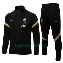 Casaco de Treino Conjunto Liverpool Criança 2022/23 Preta Casaco de Treino Conjunto Liverpool Criança 2022/23 Preta