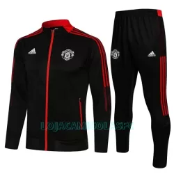 Casaco de Treino Conjunto Manchester United Criança 2022/23 Preta Casaco de Treino Conjunto Manchester United Criança 2022/23 Preta