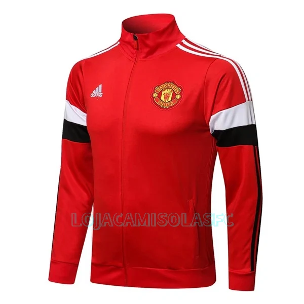 Casaco de Treino Conjunto Manchester United Homem 2022/23 Branca Vermelha