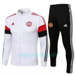 Casaco de Treino Conjunto Manchester United Homem 2022/23 Branco Vermelho Preto