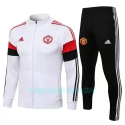 Casaco de Treino Conjunto Manchester United Homem 2022/23 Branco Vermelho Preto Casaco de Treino Conjunto Manchester United Homem 2022/23 Branco Vermelho Preto