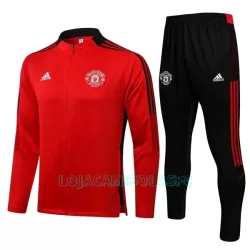 Casaco de Treino Conjunto Manchester United Homem 2022/23 Preta Vermelha Casaco de Treino Conjunto Manchester United Homem 2022/23 Preta Vermelha