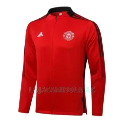 Casaco de Treino Conjunto Manchester United Homem 2022/23 Preta Vermelha