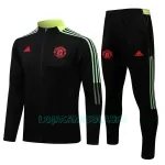 Casaco de Treino Conjunto Manchester United Homem 2022/23 Preto Amarelo