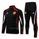 Casaco de Treino Conjunto Manchester United Homem 2022/23 Preto Branco