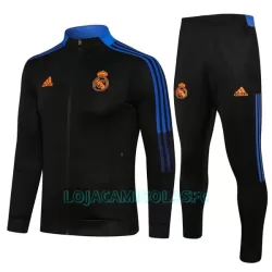 Casaco de Treino Conjunto Real Madrid Criança 2022/23 Preto Azul Casaco de Treino Conjunto Real Madrid Criança 2022/23 Preto Azul