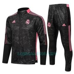 Casaco de Treino Conjunto Real Madrid Criança 2022/23 Preto Vermelho Casaco de Treino Conjunto Real Madrid Criança 2022/23 Preto Vermelho