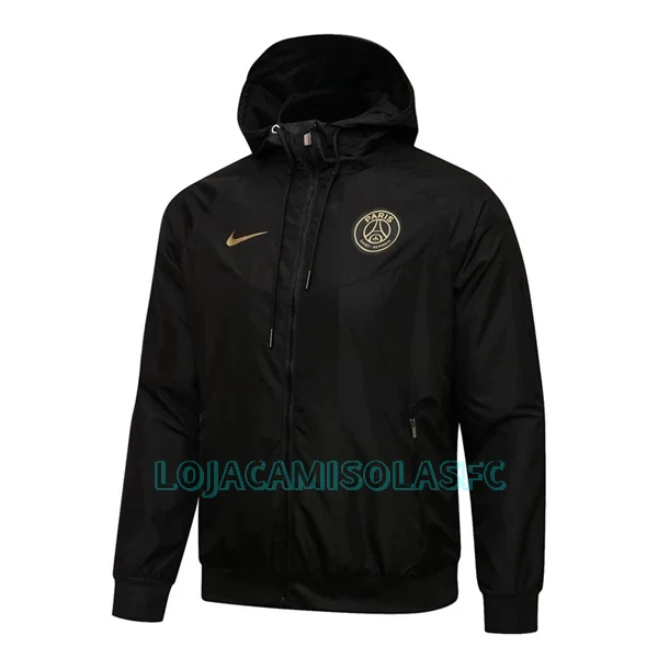 Jaqueta de treino Fato Windrunner Paris Saint-Germain Homem 2022/23 Preta
