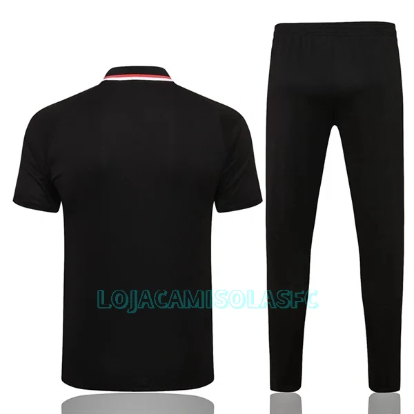 Polo de Treino AC Milan Homem 2022/23 Preto Vermelho
