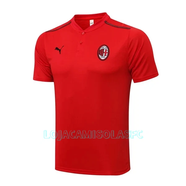 Polo de Treino AC Milan Homem 2022/23 Vermelha