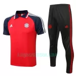 Polo de Treino FC Bayern de Munique Homem 2022/23 Azul Vermelho