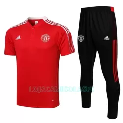 Polo de Treino Manchester United Homem 2022/23 Branca Vermelha Polo de Treino Manchester United Homem 2022/23 Branca Vermelha