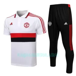 Polo de Treino Manchester United Homem 2022/23 Branco Preto Vermelho Polo de Treino Manchester United Homem 2022/23 Branco Preto Vermelho