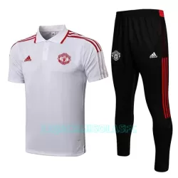 Polo de Treino Manchester United Homem 2022/23 Branco Vermelho Branco Polo de Treino Manchester United Homem 2022/23 Branco Vermelho Branco