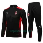 Sweat de Treino Conjunto AC Milan Homem Quarto-Zíper 2022/23 Preta
