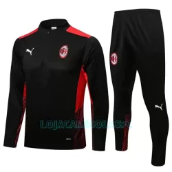 Sweat de Treino Conjunto AC Milan Homem Quarto-Zíper 2022/23 Preta Sweat de Treino Conjunto AC Milan Homem Quarto-Zíper 2022/23 Preta