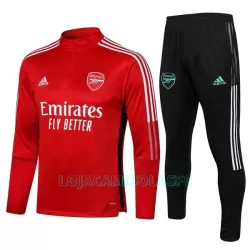 Sweat de Treino Conjunto Arsenal Criança Quarto-Zíper 2022/23 Vermelha Sweat de Treino Conjunto Arsenal Criança Quarto-Zíper 2022/23 Vermelha