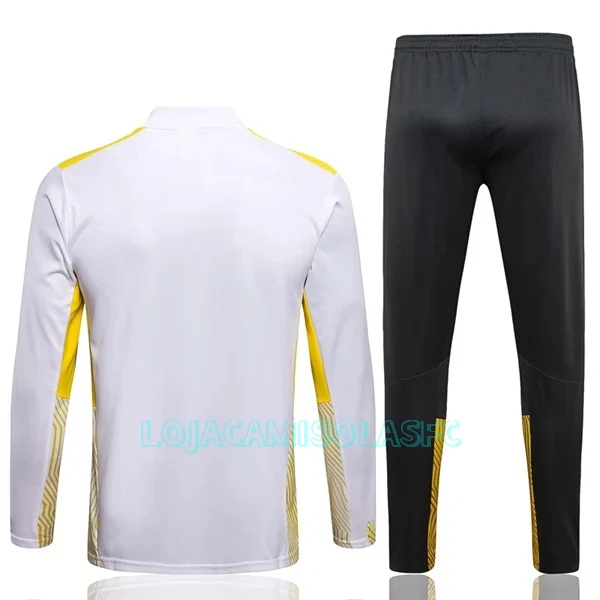 Sweat de Treino Conjunto BVB Borussia Dortmund Homem Quarto-Zíper 2022/23 Branca
