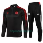 Sweat de Treino Conjunto FC Bayern de Munique Criança Quarto-Zíper 2022/23 Cinza Escuro