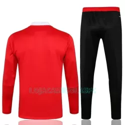 Sweat de Treino Conjunto FC Bayern de Munique Criança Quarto-Zíper 2022/23 Vermelha