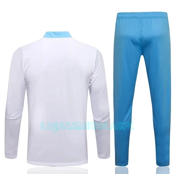 Sweat de Treino Conjunto FC Bayern de Munique Homem Quarto-Zíper 2022/23 Azul Branco