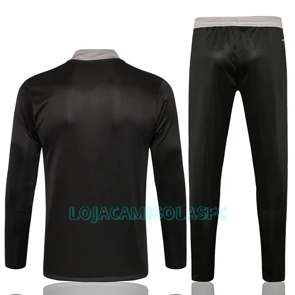 Sweat de Treino Conjunto Juventus Criança Quarto-Zíper 2022/23 Cinza Escuro