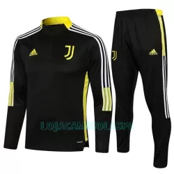 Sweat de Treino Conjunto Juventus Criança Quarto-Zíper 2022/23 Preta Sweat de Treino Conjunto Juventus Criança Quarto-Zíper 2022/23 Preta