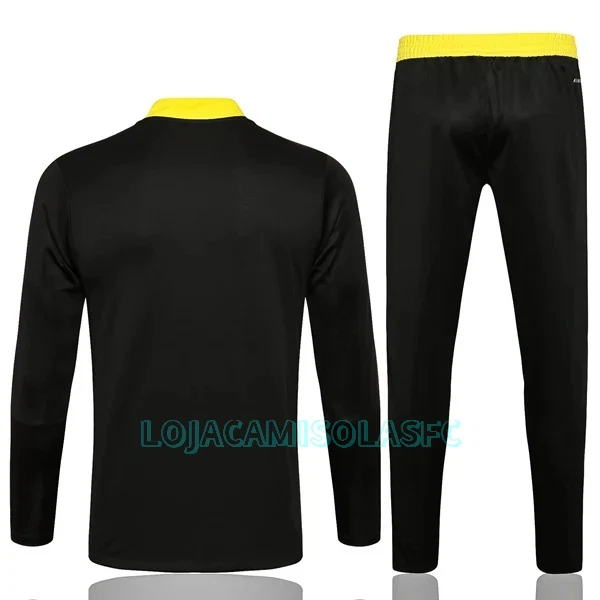 Sweat de Treino Conjunto Juventus Criança Quarto-Zíper 2022/23 Preta