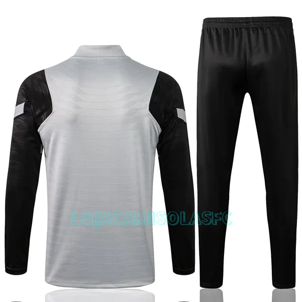 Sweat de Treino Conjunto Liverpool Criança Quarto-Zíper 2022/23 Cinza Claro