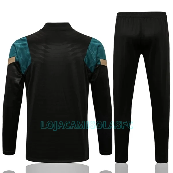 Sweat de Treino Conjunto Liverpool Criança Quarto-Zíper 2022/23 Preta