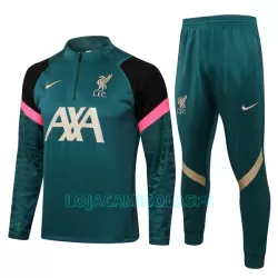 Sweat de Treino Conjunto Liverpool Criança Quarto-Zíper 2022/23 Verde Sweat de Treino Conjunto Liverpool Criança Quarto-Zíper 2022/23 Verde