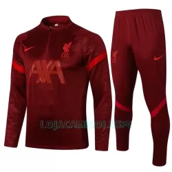 Sweat de Treino Conjunto Liverpool Criança Quarto-Zíper 2022/23 Vermelha Sweat de Treino Conjunto Liverpool Criança Quarto-Zíper 2022/23 Vermelha